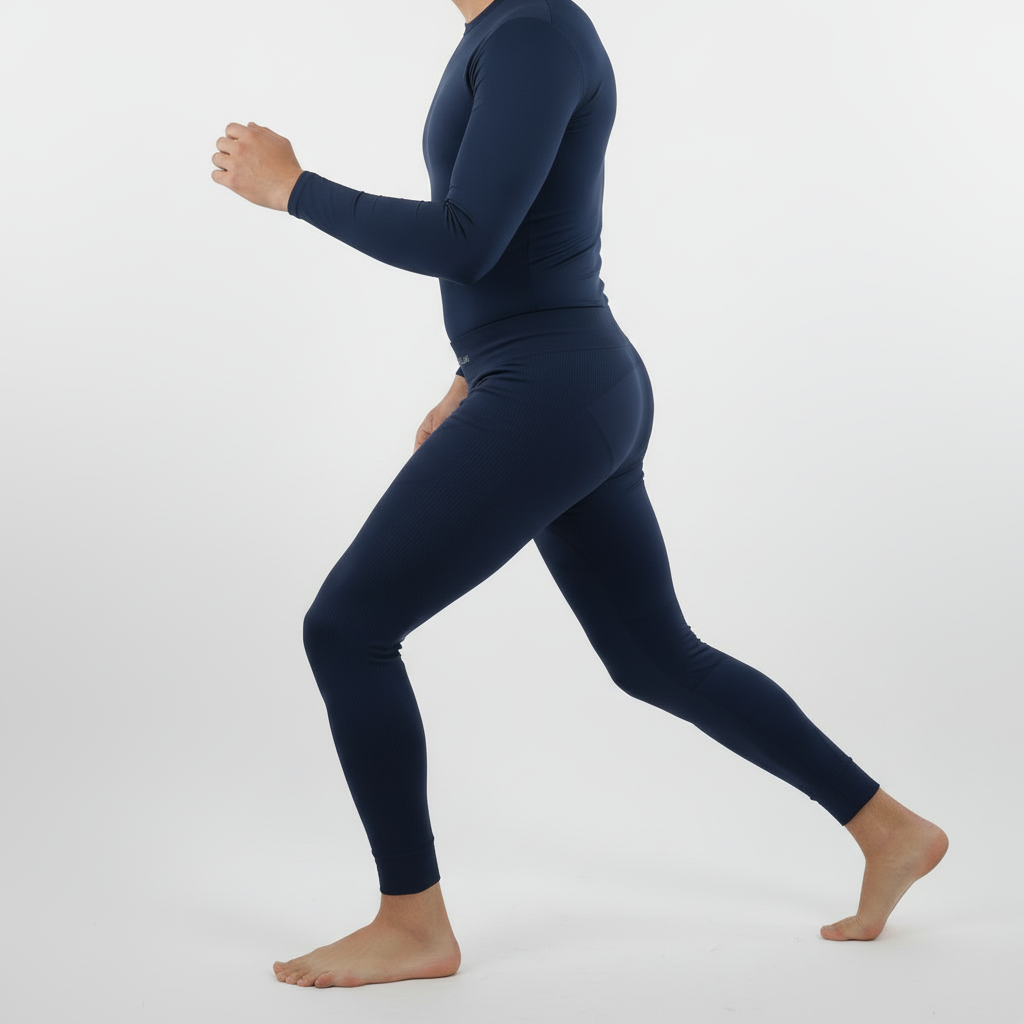 Completo Termico Blu Navy - Vista Laterale