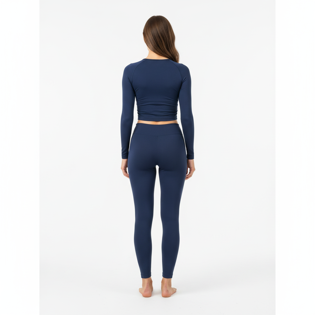 Completo Termico Blu Navy - Vista Posteriore Seamless