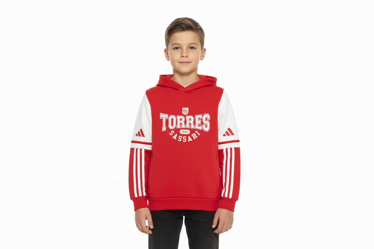 Felpa Rossa Torres Sassari - Bambino