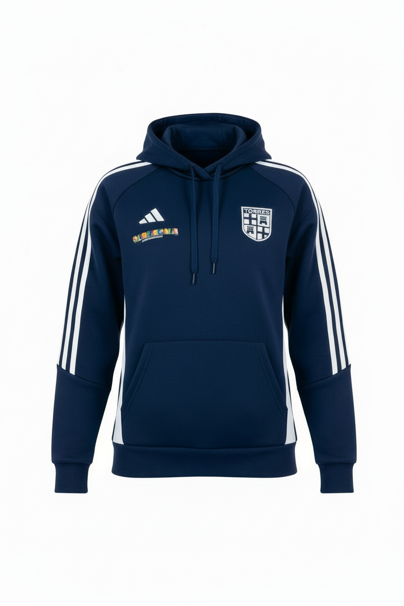 Felpa Torres con lacci blu navy