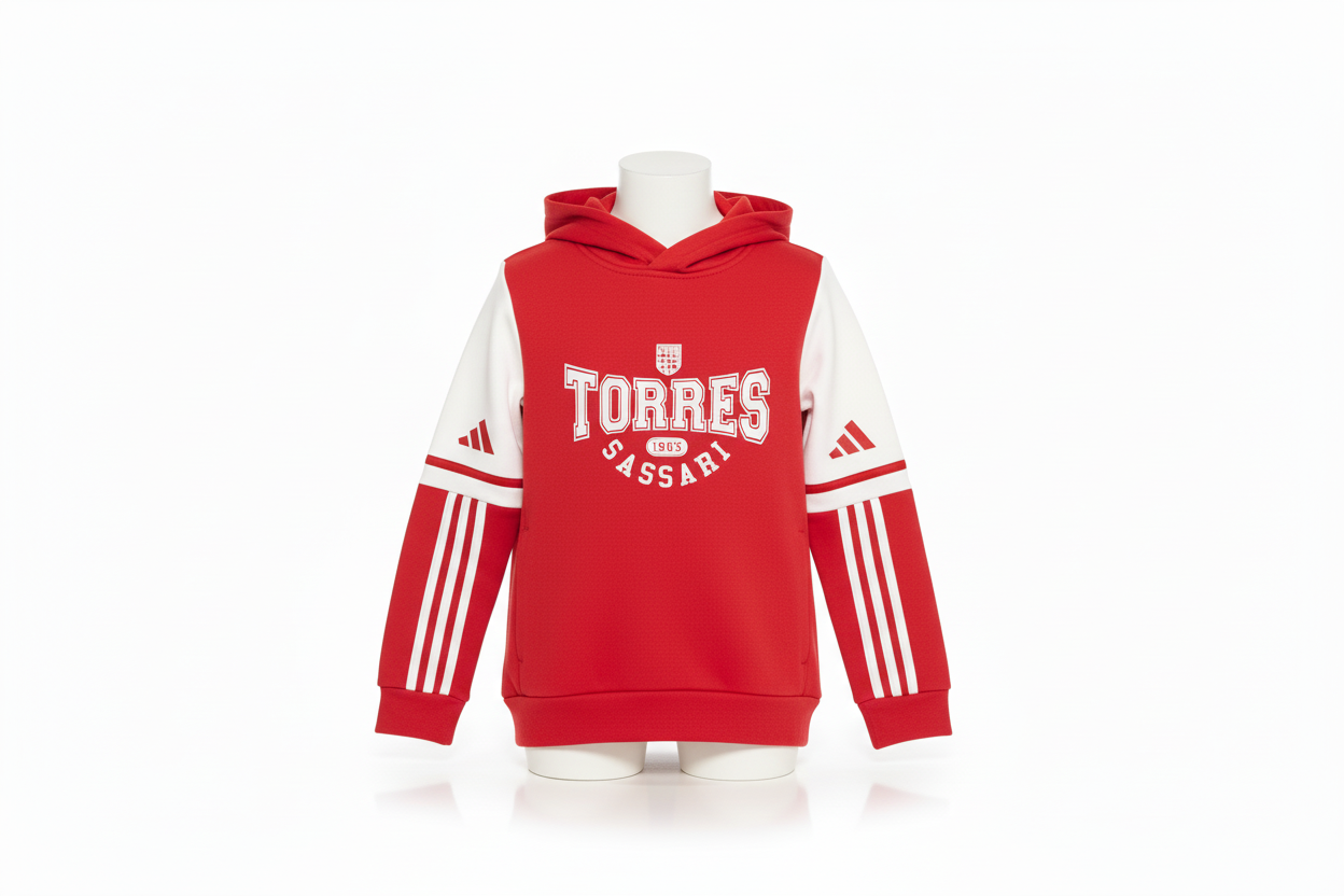 Felpa Torres Sassari Adidas - Versione Rossa